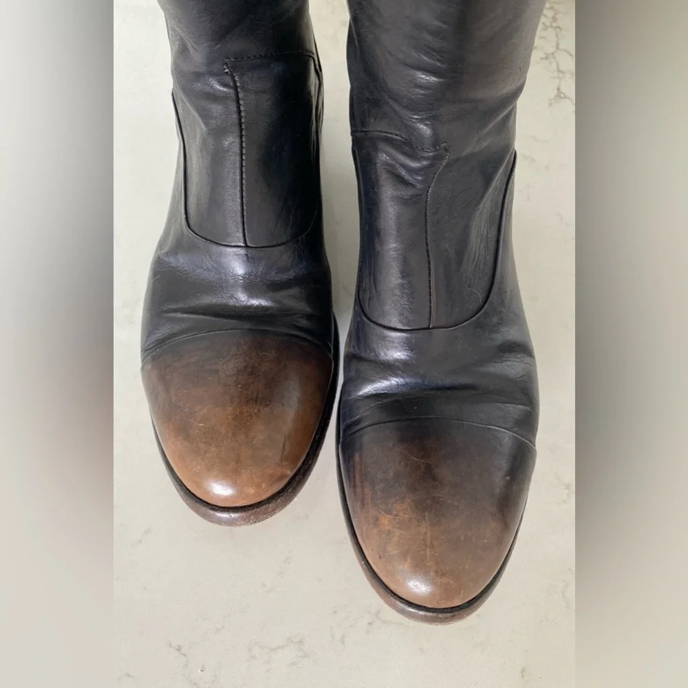 Alberto Fasciani Leather Riding Boots Sz 38.5 (US 8)